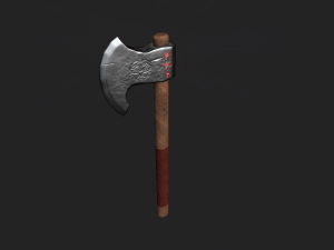 fantasy viking axe 3D मॉडल