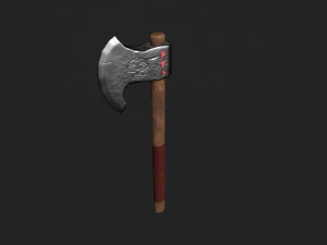fantasy viking axe 3D Model