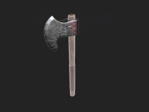 fantasy viking axe 3D मॉडल