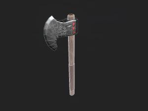 fantasy viking axe 3D Model