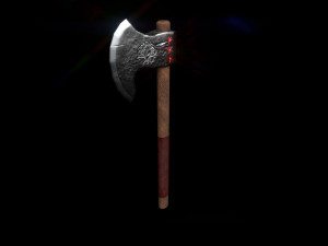 fantasy viking axe 3D मॉडल