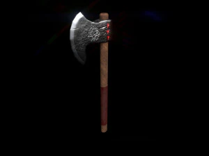 fantasy viking axe 3D Model