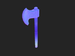 fantasy viking axe 3D मॉडल