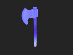 fantasy viking axe 3D Model