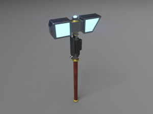 stylized sci-fi force hammer Modello 3D