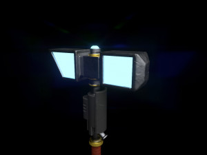 stylized sci-fi force hammer Modello 3D