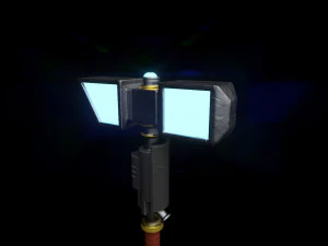 stylized sci-fi force hammer 3D Model