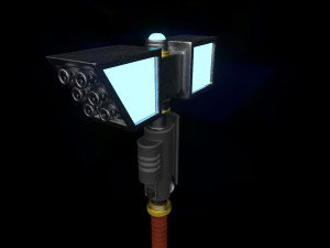 stylized sci-fi force hammer Modello 3D