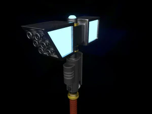 stylized sci-fi force hammer 3D Model
