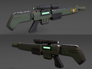 lasergun Modello 3D