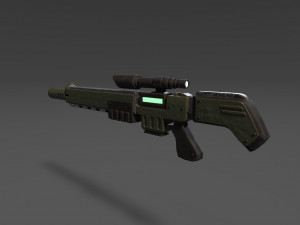 lasergun Modello 3D