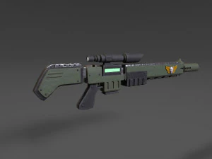 Laserpistole 3D Modell