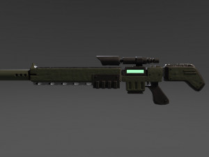 lasergun Modello 3D