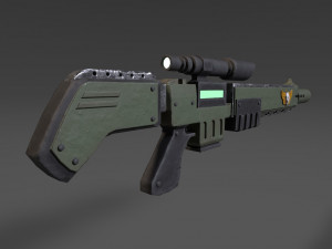 lasergun Modello 3D