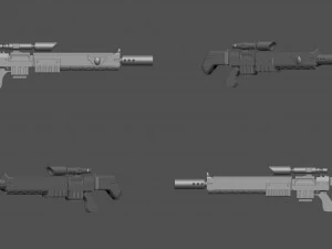 Laserpistole 3D Modell