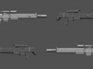 Laserpistole 3D Modell