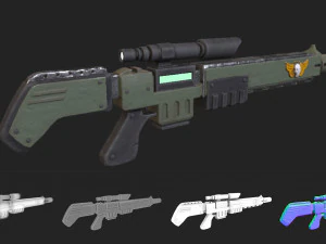 Laserpistole 3D Modell