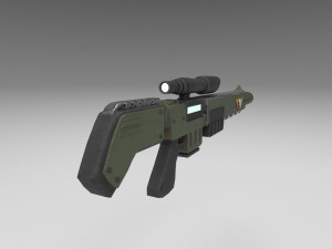 lasergun Modello 3D