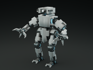 stylized robot 3D 模型
