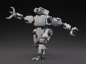 stylized robot 3D 模型