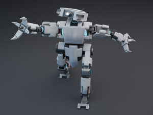 stylized robot 3D 模型