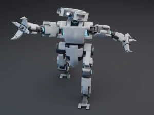robot stilizzato Modello 3D