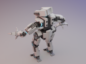 stylized robot 3D 模型