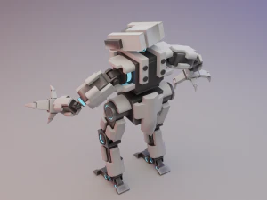 robot stilizzato Modello 3D