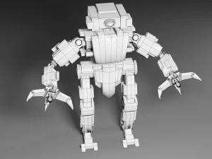 robot stilizzato Modello 3D