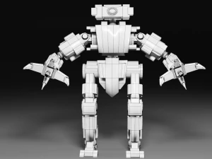robot stilizzato Modello 3D