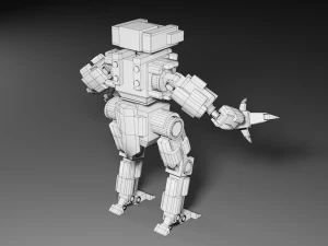 robot stilizzato Modello 3D