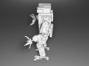 robot stilizzato Modello 3D