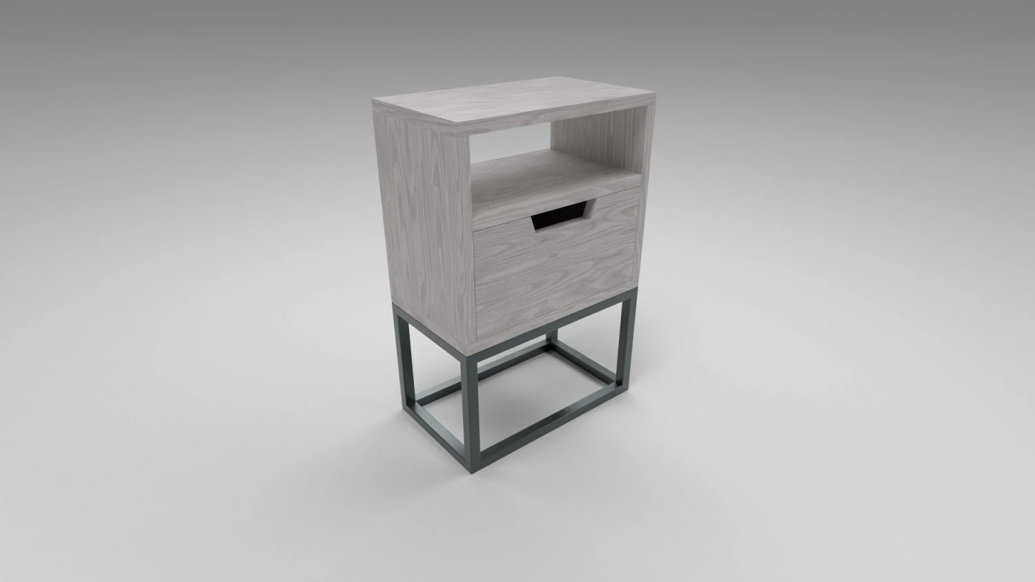 modern bedside table light brown 3D Model .c4d .max .obj .3ds .fbx .stl .blend 