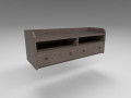 modern wooden comode brown 3D 模型