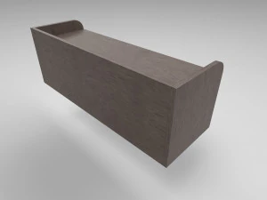 modern wooden comode brown 3D Model