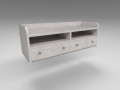 modern wooden comode white 3D 模型