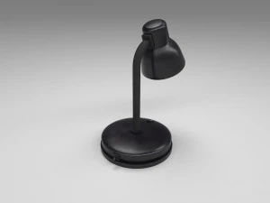 modern table lamp black 3D Model