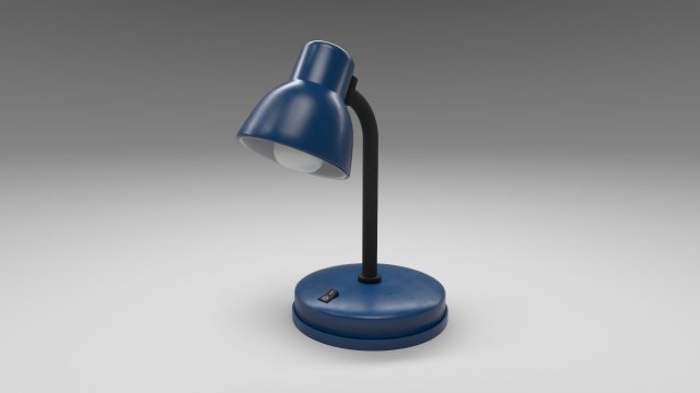 modern table lamp blue Modelo 3D .c4d .max .obj .3ds .fbx .stl .blend