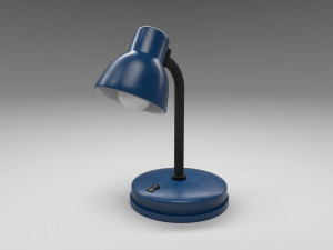 modern table lamp blue 3D 模型