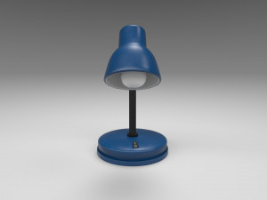modern table lamp blue Modelo 3D