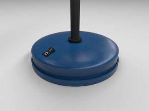 modern table lamp blue Modelo 3D