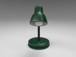 modern table lamp green 3D Модель