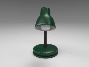 modern table lamp green 3D Model