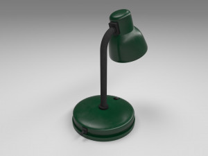 modern table lamp green 3D Модель
