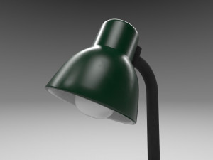 modern table lamp green 3D Модель