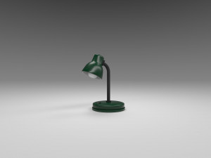 modern table lamp green 3D Модель