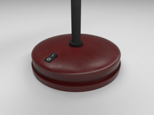 modern table lamp red 3D Model