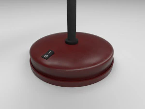 モダンなテーブルランプ赤 3Dモデル