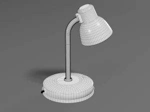 モダンなテーブルランプ赤 3Dモデル