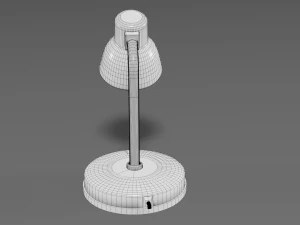 モダンなテーブルランプ赤 3Dモデル